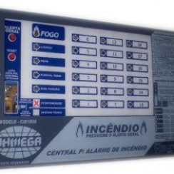 Central alarme incêndio Ohmega-CID 1806-18 SETORES-CID 3006-30 SETORES