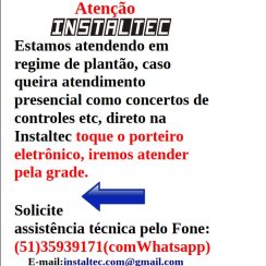 Atendimento Instaltec frente ao COVID-19