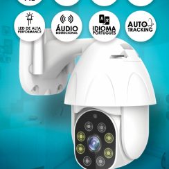 Câmera Interna e Externa Wi Fi INOVA  Mini Speed Dome